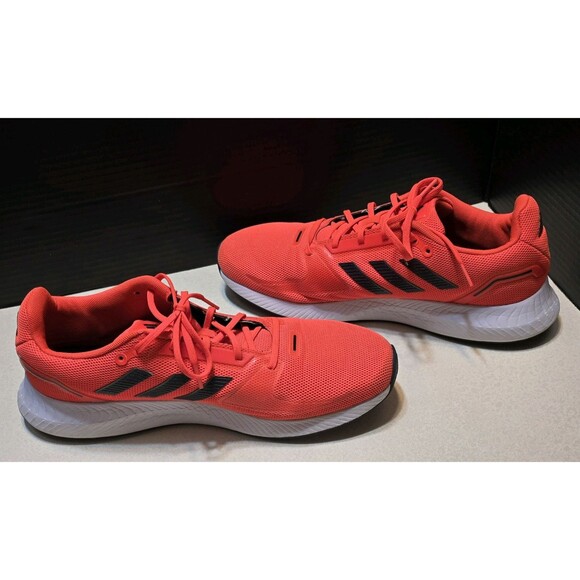 Adidas Run Falcon 2.0 Running Lace up Men's Shoes Size 11.5, 2021 Solar Red, NEW - Picture 13 of 16